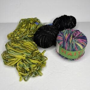 Vintage Tape Yarn Needlepoint Crochet Knit Pillow Ribbon Craft Gift DIY